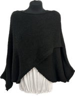 Chunky Batwing Crossover Knit Jumper (12-18)