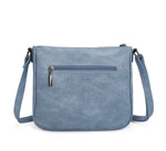 Flap Over Multi Compartment Satchel Crossbody Bag