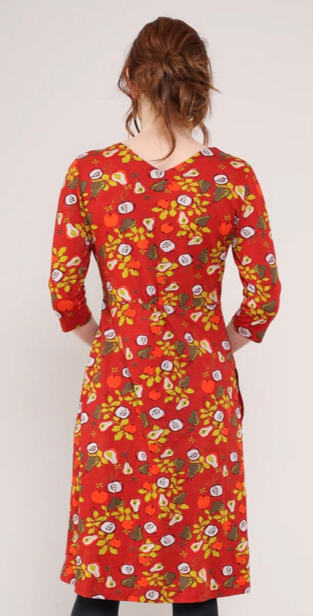 Autumn Fayre Cotton Jersey V Neck Dress