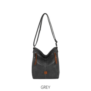 Double Zip Accent Everyday Crossbody Bag