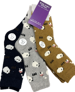 Set of 3 Pairs of Sleeping Sheep Luxury Wool Mix Socks