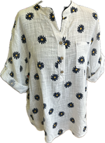 Daisy Print 100% Cotton Shirt (12-18)