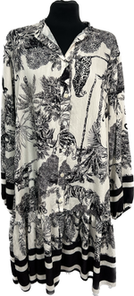 Jungle Print Tiered Smock Tunic (14-18)