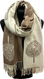 Mulberry Tree Of Life Cashmere Wrap Scarves