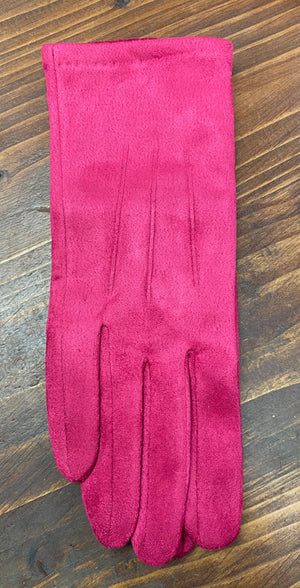 Soft Faux Suede Gloves