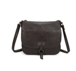 Flap Over Multi Compartment Satchel Crossbody Bag