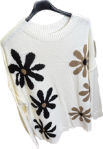 Plus Size Flower Knit Relaxed Fit Jumper (14-22)