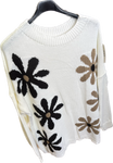 Plus Size Flower Knit Relaxed Fit Jumper (14-22)