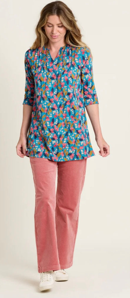 Trailing Berry Cotton Jersey Tunic