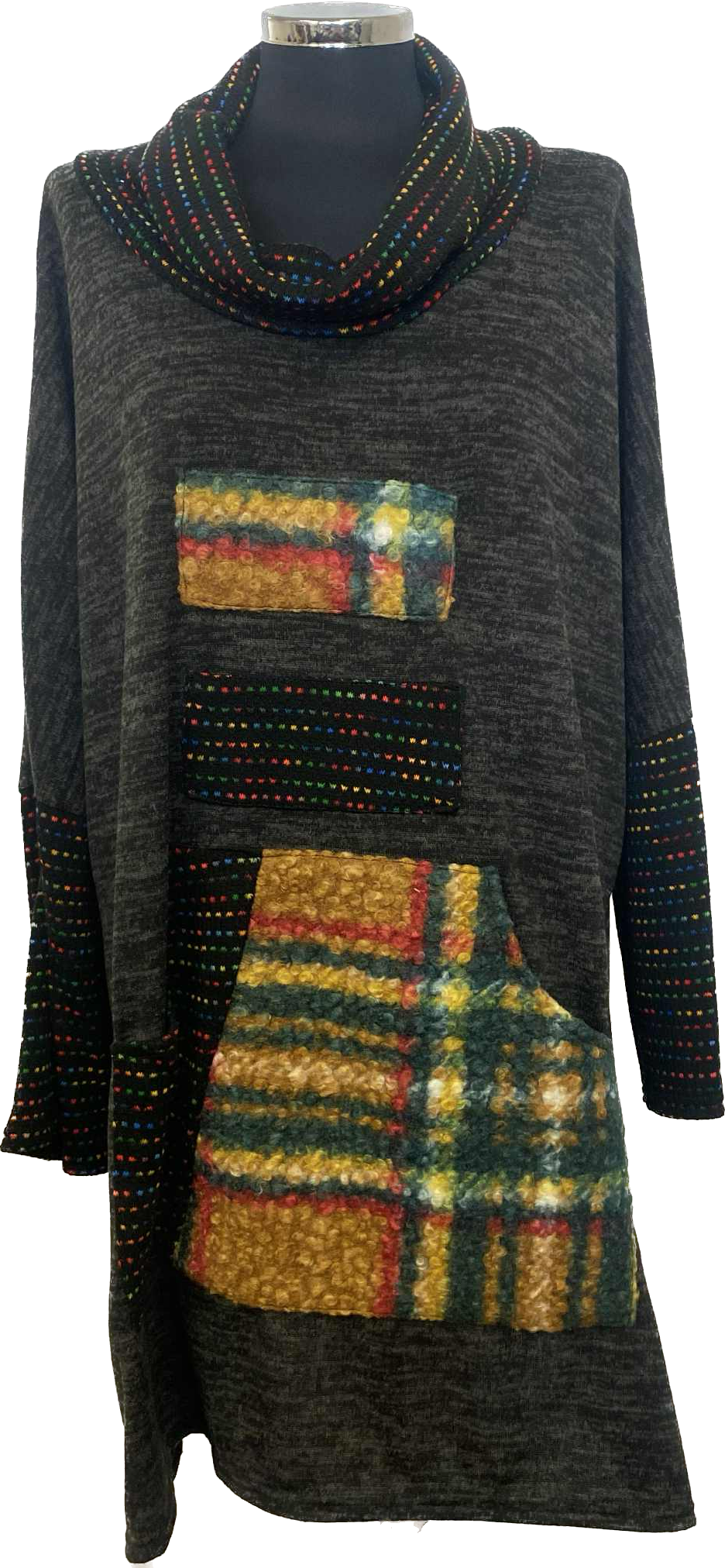 Check Detail Patch Pocket Tunic (14-22)