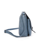 Flap Over Multi Compartment Satchel Crossbody Bag