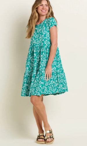 Bamboo Leaves Tiered Dress
