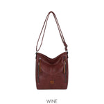 Double Zip Accent Everyday Crossbody Bag
