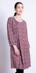 Pintuck Tunic Dress - Scarlet