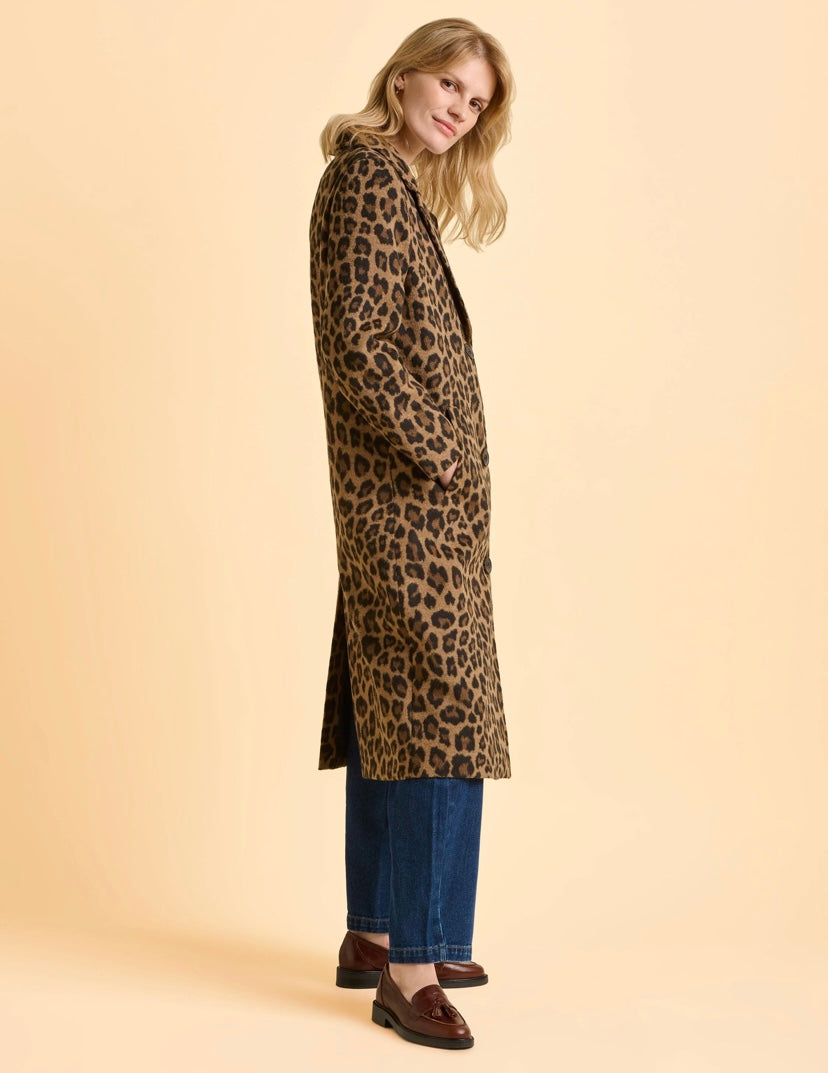 Twilight Leopard Print Coat