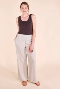 Linen Wide Leg Trousers