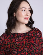 Long Sleeved Boat Neck Top