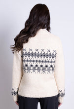Recycled Wool Mix Ivory Fairisle Jumper