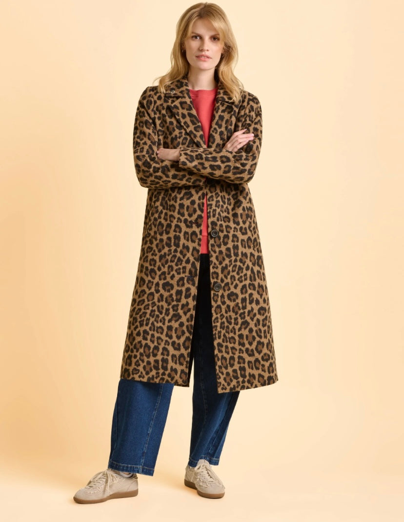 Twilight Leopard Print Coat