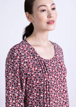 Pintuck Tunic Dress - Scarlet