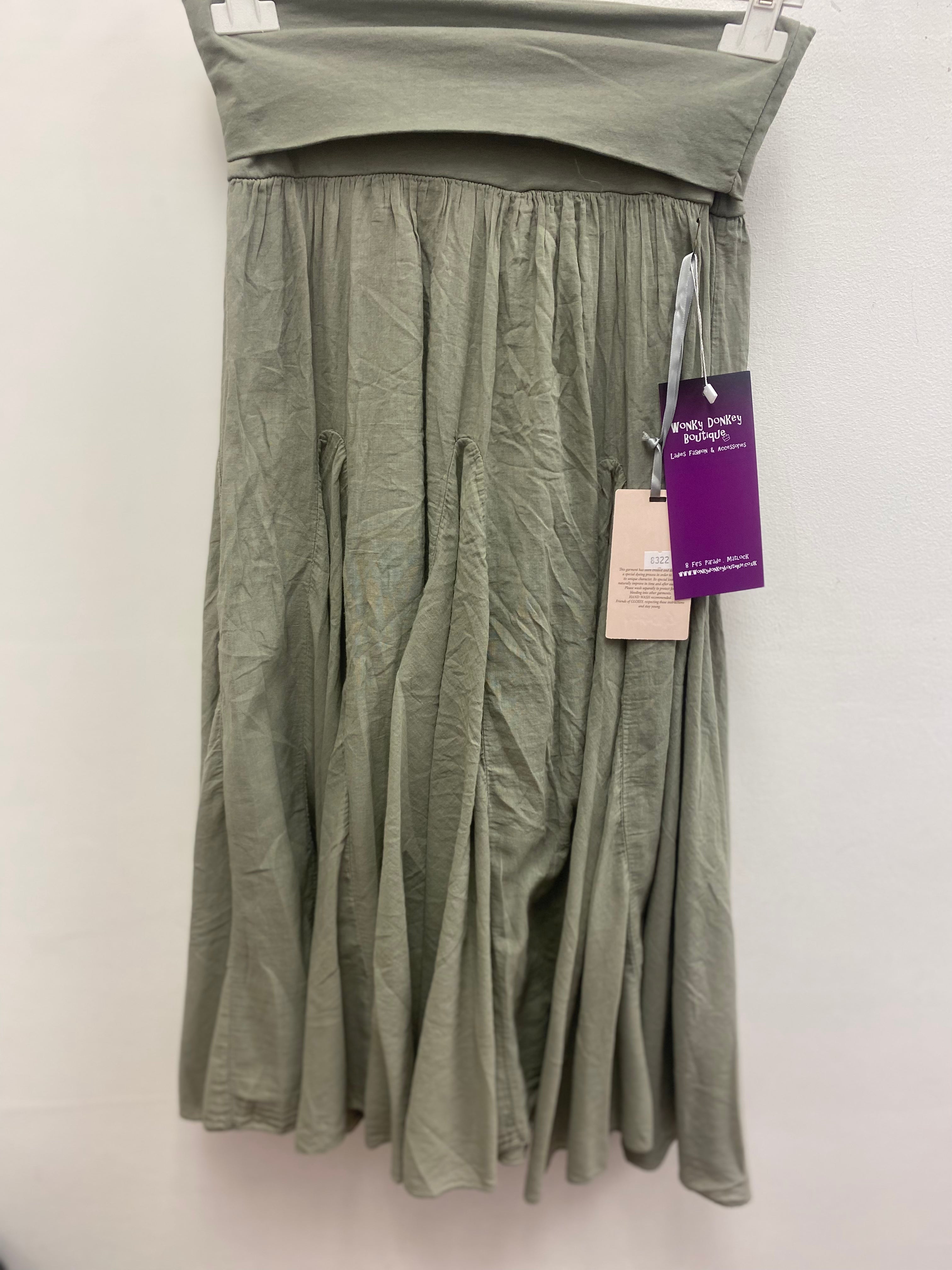 100% Cotton Midi Skirt