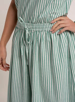 Hannah Cotton Stripe Midi Skirt