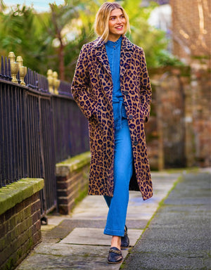 Twilight Leopard Print Coat