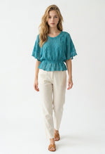 Butterfly Sleeve Lace Design Top