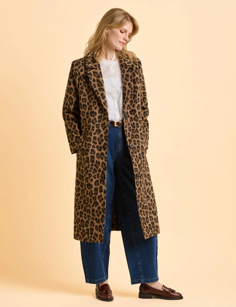 Twilight Leopard Print Coat