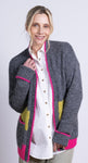 Recycled Wool Mix Stripe Edge to Edge Cardigan