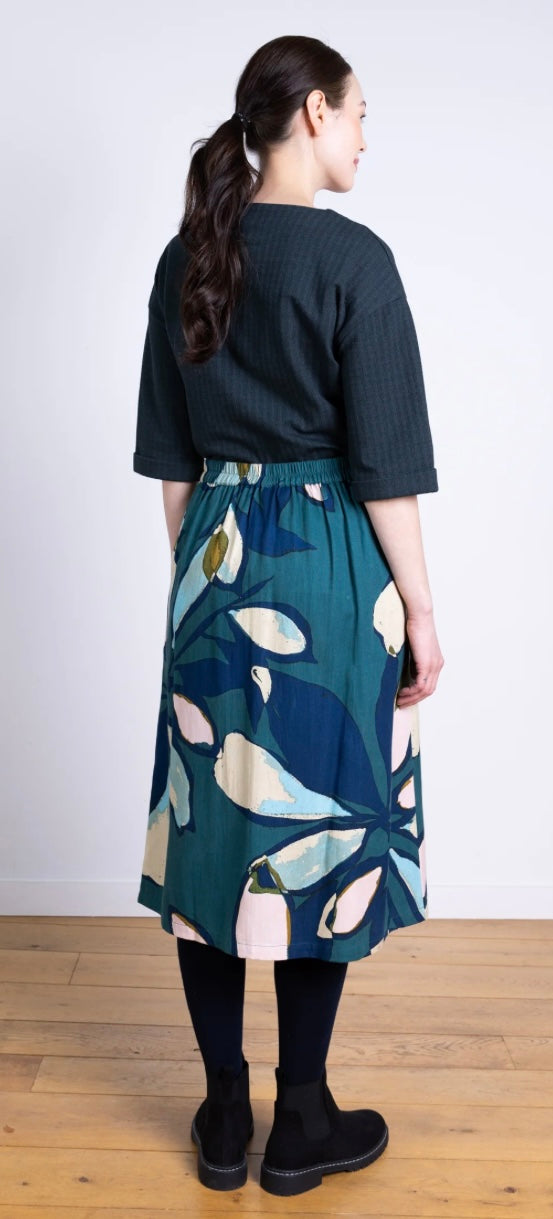 Textured Midi Skirt