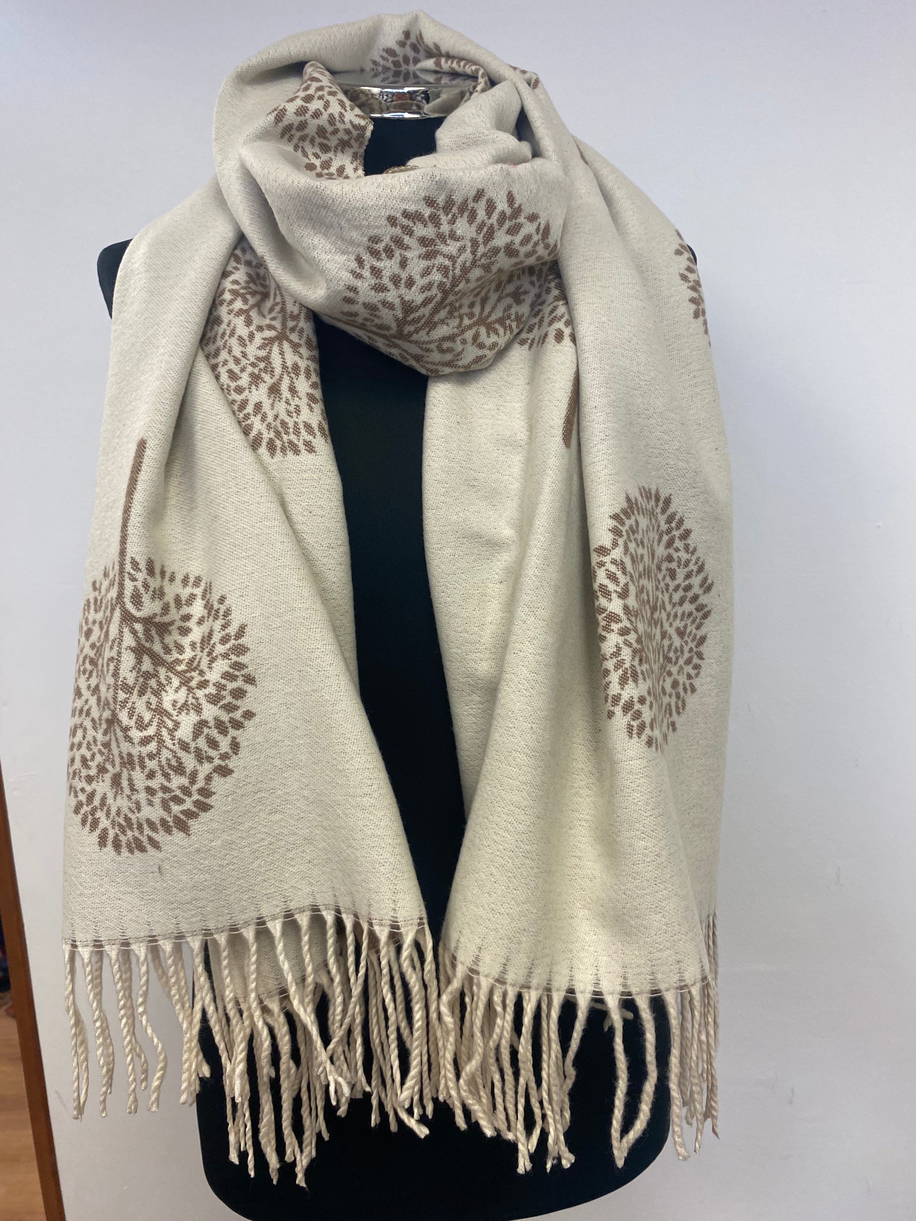 Mulberry Tree Of Life Cashmere Wrap Scarves