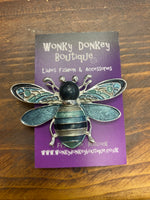 Magnetic Bee Brooch - for Scarves, Jackets & Poncho