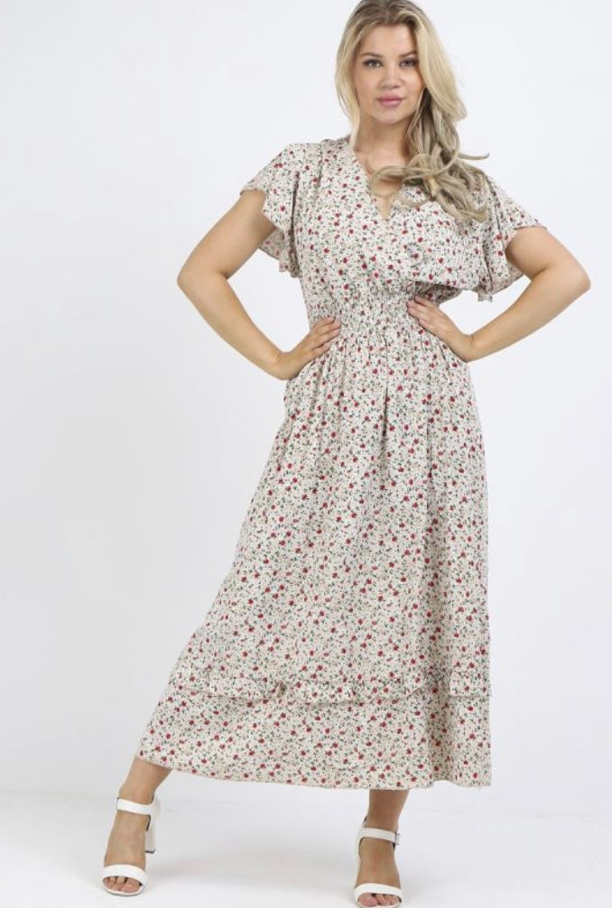Floral Print Boho Summer Maxi Dress Wonky Donkey Boutique Floral Print Boho Summer Maxi Dress Wonky Donkey Boutique