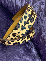 Leopard Print Leather 16mm Belt