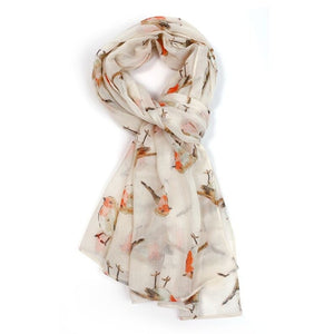 Robin Print Ladies Scarf