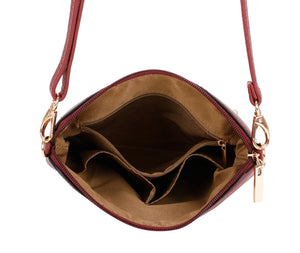 Small Crossbody Shoulder Bag with Tassels