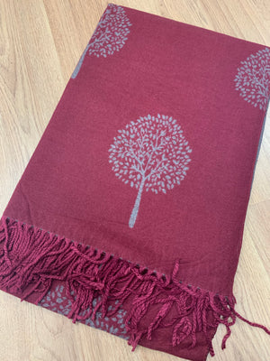 Mulberry Tree Of Life Cashmere Wrap Scarves