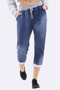 Denim Lounge Jean Joggers - One Size 10/14-16