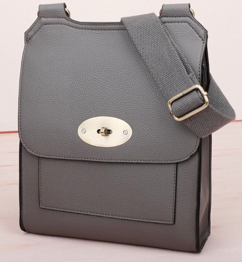 Grey Crossbody Style Bag